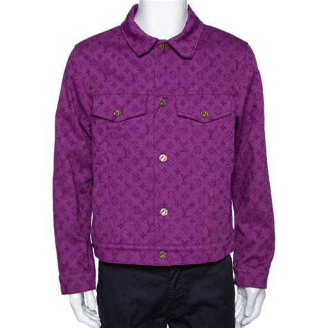 purple louis vuitton jean jacket|louis vuitton denim jacket men.